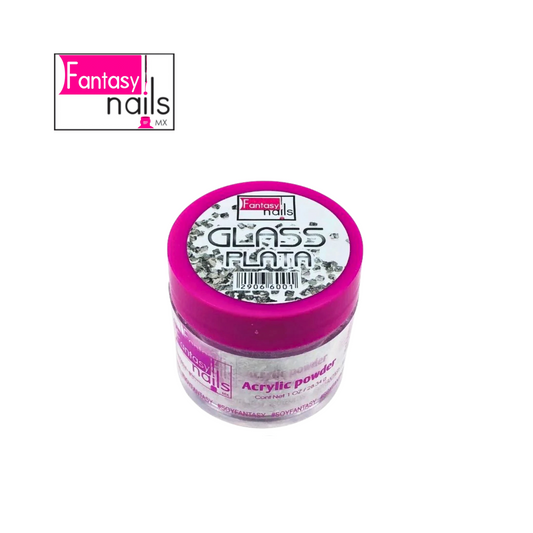 Polvo acrilico Glass Plata Fantasy Nails